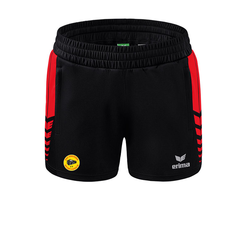 ESV Dresden Rhönrad Damen Worker Shorts schwarz/rot